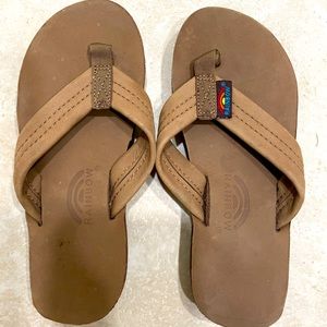 Rainbow flip flops-size 12